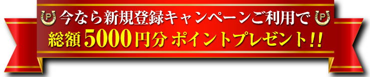 総額5000円分のポイントプレゼント！！